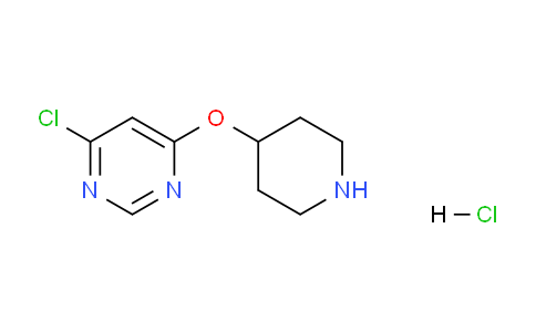 CAS No. 1185314-18-4, 4-Chloro-6-(piperidin-4-yloxy)pyrimidine hydrochloride