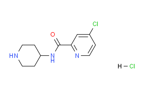 CAS No. 1220020-96-1, 4-Chloro-N-(piperidin-4-yl)picolinamide hydrochloride