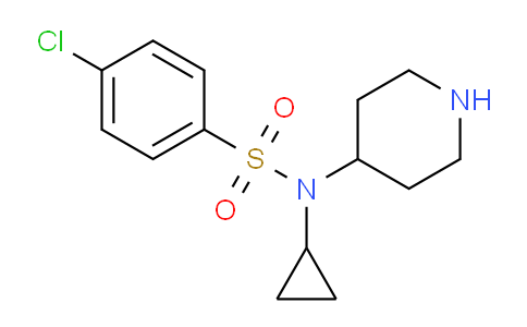 CAS No. 387350-81-4, 4-Chloro-N-cyclopropyl-N-(piperidin-4-yl)benzenesulfonamide