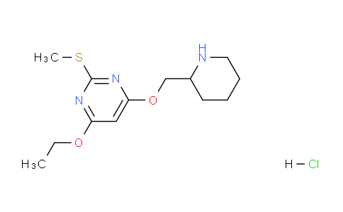 CAS No. 1353980-63-8, 4-Ethoxy-2-(methylthio)-6-(piperidin-2-ylmethoxy)pyrimidine hydrochloride