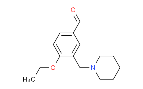 CAS No. 436088-47-0, 4-Ethoxy-3-(piperidin-1-ylmethyl)benzaldehyde