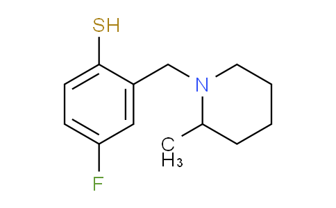 CAS No. 1443303-64-7, 4-Fluoro-2-((2-methylpiperidin-1-yl)methyl)benzenethiol