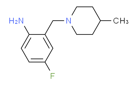 CAS No. 1153395-65-3, 4-Fluoro-2-((4-methylpiperidin-1-yl)methyl)aniline