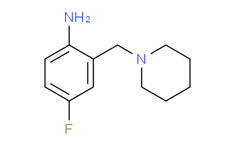 CAS No. 1153197-37-5, 4-Fluoro-2-(piperidin-1-ylmethyl)aniline