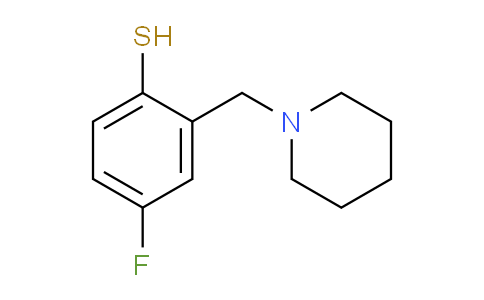 CAS No. 1443305-74-5, 4-Fluoro-2-(piperidin-1-ylmethyl)benzenethiol