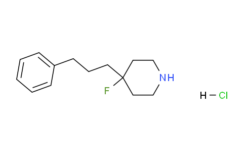 CAS No. 1056382-25-2, 4-Fluoro-4-(3-phenylpropyl)piperidine hydrochloride