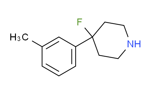CAS No. 1547092-69-2, 4-Fluoro-4-(m-tolyl)piperidine