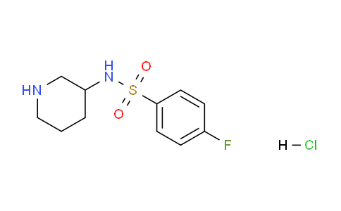 CAS No. 1353980-97-8, 4-Fluoro-N-(piperidin-3-yl)benzenesulfonamide hydrochloride