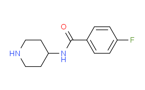 CAS No. 75484-39-8, 4-Fluoro-N-(piperidin-4-yl)benzamide