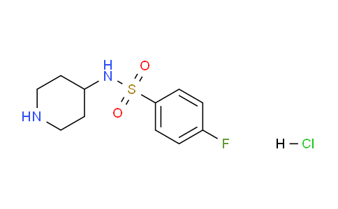 CAS No. 913634-50-1, 4-Fluoro-N-(piperidin-4-yl)benzenesulfonamide hydrochloride