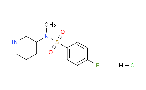 CAS No. 1353971-21-7, 4-Fluoro-N-methyl-N-(piperidin-3-yl)benzenesulfonamide hydrochloride