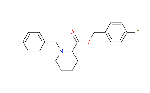 CAS No. 1261230-07-2, 4-Fluorobenzyl 1-(4-fluorobenzyl)piperidine-2-carboxylate