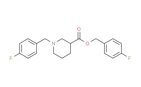 CAS No. 1261231-54-2, 4-Fluorobenzyl 1-(4-fluorobenzyl)piperidine-3-carboxylate