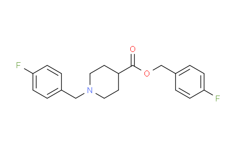 CAS No. 1261230-56-1, 4-Fluorobenzyl 1-(4-Fluorobenzyl)piperidine-4-carboxylate
