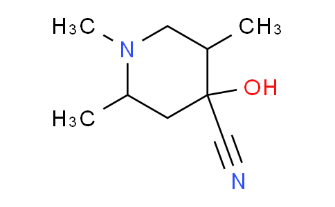 CAS No. 51871-79-5, 4-Hydroxy-1,2,5-trimethylpiperidine-4-carbonitrile
