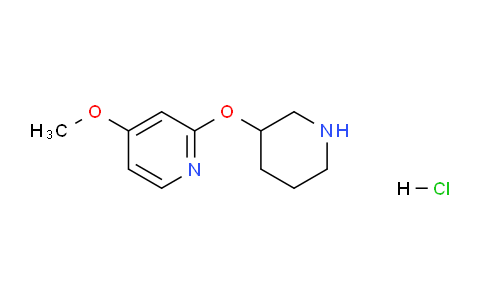 CAS No. 1707714-44-0, 4-Methoxy-2-(piperidin-3-yloxy)pyridine hydrochloride
