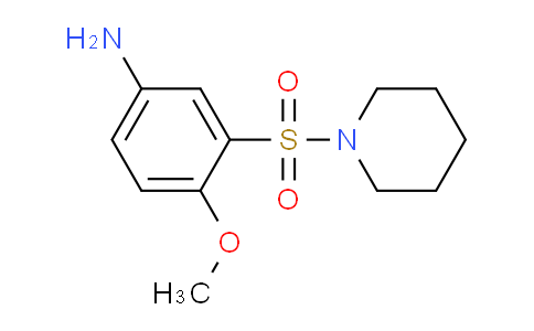 CAS No. 726157-16-0, 4-Methoxy-3-(piperidin-1-ylsulfonyl)aniline