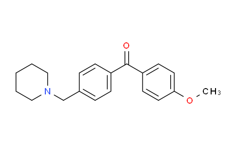 CAS No. 898771-03-4, 4-Methoxy-4'-piperidinomethyl benzophenone