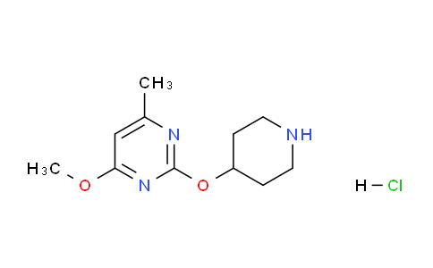 CAS No. 1779124-74-1, 4-Methoxy-6-methyl-2-(piperidin-4-yloxy)pyrimidine hydrochloride