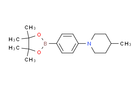 CAS No. 1704095-28-2, 4-methyl-1-(4-(4,4,5,5-tetramethyl-1,3,2-dioxaborolan-2-yl)phenyl)piperidine