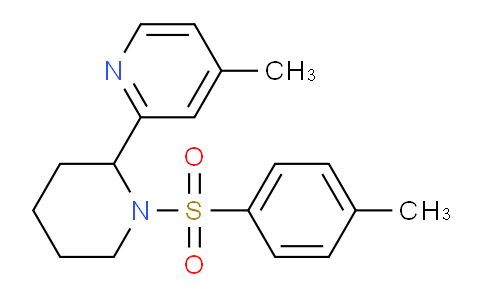 CAS No. 1352541-76-4, 4-Methyl-2-(1-tosylpiperidin-2-yl)pyridine
