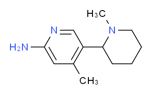 CAS No. 1352537-34-8, 4-Methyl-5-(1-methylpiperidin-2-yl)pyridin-2-amine