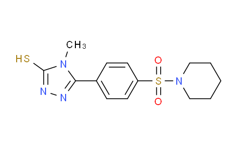 CAS No. 917745-98-3, 4-Methyl-5-(4-(piperidin-1-ylsulfonyl)phenyl)-4H-1,2,4-triazole-3-thiol
