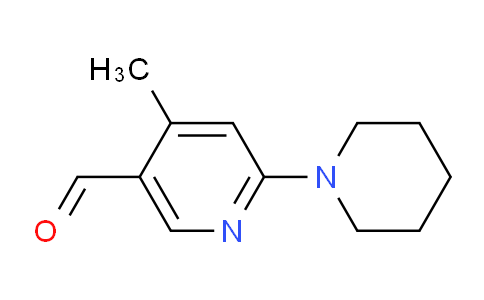 CAS No. 1355203-95-0, 4-Methyl-6-(piperidin-1-yl)nicotinaldehyde