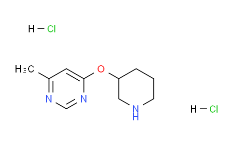 CAS No. 1707713-93-6, 4-Methyl-6-(piperidin-3-yloxy)pyrimidine dihydrochloride