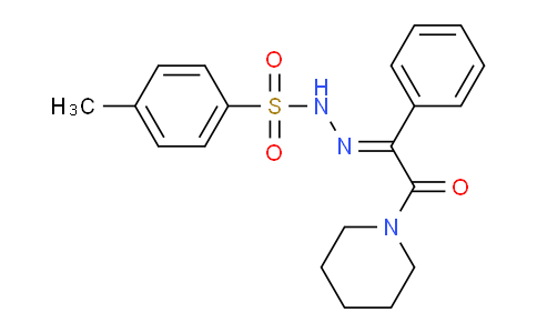 CAS No. 219915-67-0, 4-Methyl-N'-(2-oxo-1-phenyl-2-(piperidin-1-yl)ethylidene)benzenesulfonohydrazide