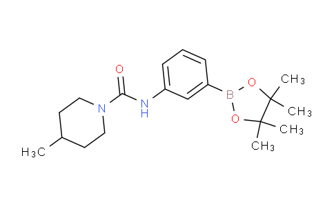 CAS No. 874299-20-4, 4-methyl-N-(3-(4,4,5,5-tetramethyl-1,3,2-dioxaborolan-2-yl)phenyl)piperidine-1-carboxamide