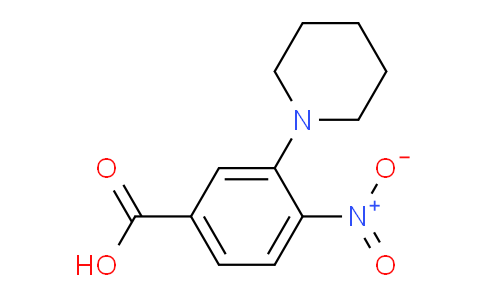 CAS No. 1141473-72-4, 4-Nitro-3-(piperidin-1-yl)benzoic acid