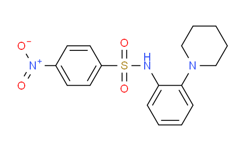 CAS No. 1388930-21-9, 4-Nitro-N-(2-(piperidin-1-yl)phenyl)benzenesulfonamide