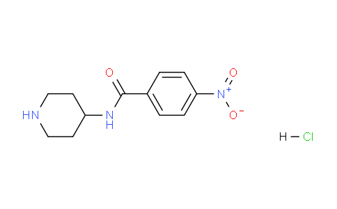 CAS No. 1233953-05-3, 4-Nitro-N-(piperidine-4-yl)benzamide hydrochloride