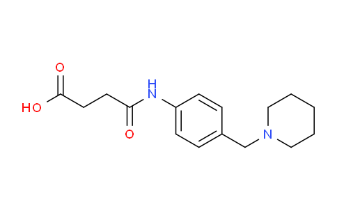 CAS No. 510764-96-2, 4-Oxo-4-((4-(piperidin-1-ylmethyl)phenyl)amino)butanoic acid