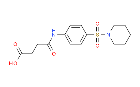 CAS No. 314764-11-9, 4-Oxo-4-((4-(piperidin-1-ylsulfonyl)phenyl)amino)butanoic acid