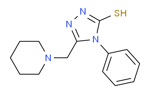 CAS No. 65924-80-3, 4-Phenyl-5-(piperidin-1-ylmethyl)-4H-1,2,4-triazole-3-thiol
