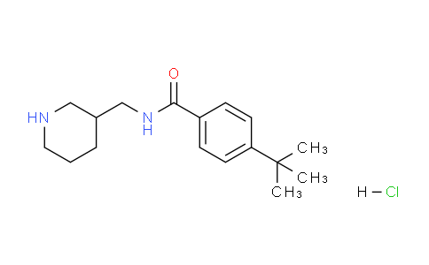 CAS No. 1582575-26-5, 4-tert-Butyl-N-[(piperidin-3-yl)methyl]benzamide hydrochloride
