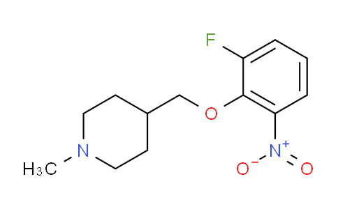 CAS No. 1233952-32-3, 4-[(2-Fluoro-6-nitrophenoxy)methyl]-1-methylpiperidine