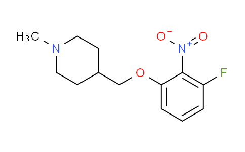 CAS No. 1233953-02-0, 4-[(3-Fluoro-2-nitrophenoxy)methyl]-1-methylpiperidine
