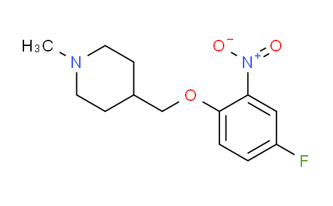 CAS No. 1233955-62-8, 4-[(4-Fluoro-2-nitrophenoxy)methyl]-1-methylpiperidine