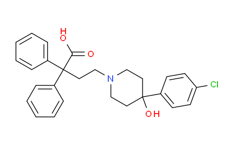 CAS No. 82103-70-6, 4-[4-(4-Chloro-phenyl)-4-hydroxy-piperidin-1-yl]-2,2-diphenyl-butyric acid