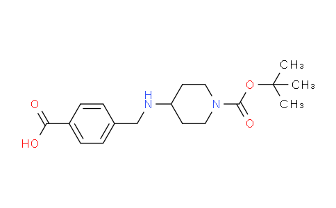 CAS No. 1233955-30-0, 4-[{1-(tert-Butoxycarbonyl)piperidin-4-ylamino}methyl]benzoic acid