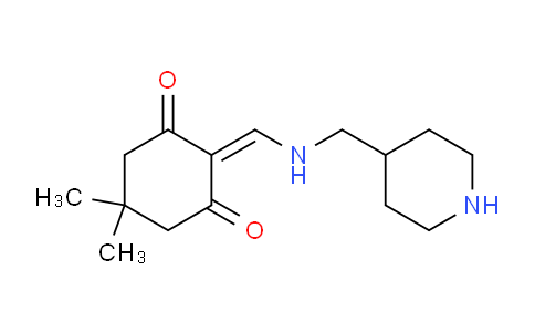 CAS No. 336177-26-5, 5,5-Dimethyl-2-(((piperidin-4-ylmethyl)amino)methylene)cyclohexane-1,3-dione