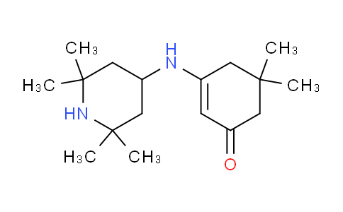 CAS No. 336177-13-0, 5,5-Dimethyl-3-((2,2,6,6-tetramethylpiperidin-4-yl)amino)cyclohex-2-enone