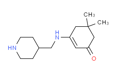 CAS No. 332144-70-4, 5,5-Dimethyl-3-((piperidin-4-ylmethyl)amino)cyclohex-2-enone