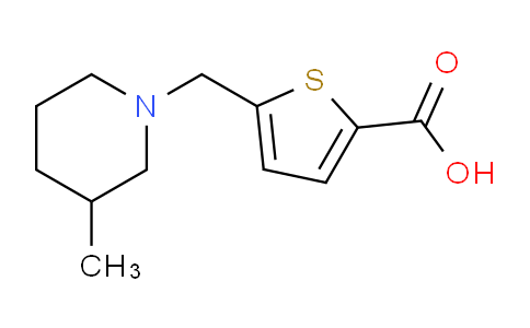 1174887-28-5 | 5-((3-Methylpiperidin-1-yl)methyl)thiophene-2-carboxylic acid