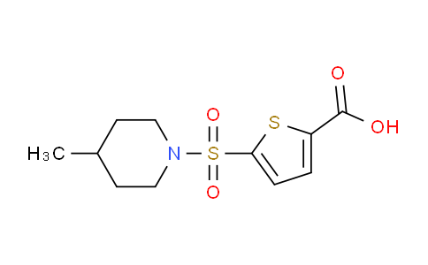 CAS No. 1171337-80-6, 5-((4-Methylpiperidin-1-yl)sulfonyl)thiophene-2-carboxylic acid