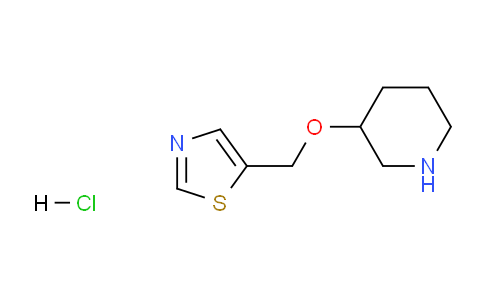 CAS No. 1289385-80-3, 5-((Piperidin-3-yloxy)methyl)thiazole hydrochloride