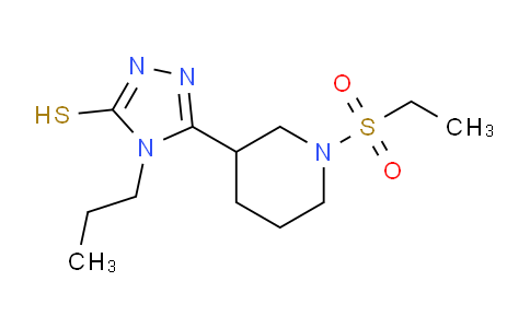 CAS No. 932918-82-6, 5-(1-(Ethylsulfonyl)piperidin-3-yl)-4-propyl-4H-1,2,4-triazole-3-thiol